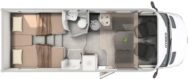 Grundriss Tag Hymer GT-S 685 Modellneuheit 2026!