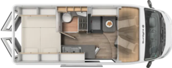 Grundriss Tag Sunlight Camper Van Cliff 600 Entry