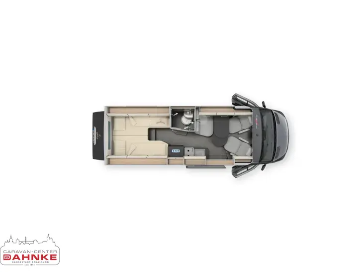 Grundriss Tag Malibu genius 641 LE Dieselheizung, Auszug Garage