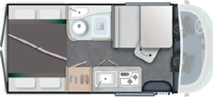 Grundriss Tag Challenger Van Break Edition V114M Automatik Etagenbett2026