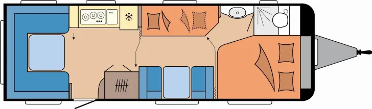 Grundriss Tag Hobby Prestige 720 UKFe - JETZT BESTELLEN!