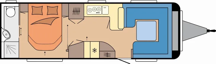Grundriss Tag Hobby Prestige 720 WQC - JETZT BESTELLEN!