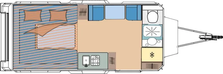 Grundriss Tag Camppass CR 650 Mover/Autark Paket