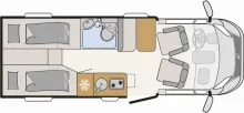 Grundriss Tag Dethleffs Globebus Camp Active T 4 Automatik