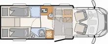 Grundriss Tag Dethleffs Just Camp Active T 7052 EB Fiat