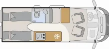 Grundriss Tag Dethleffs Globetrail 640 EK Fiat