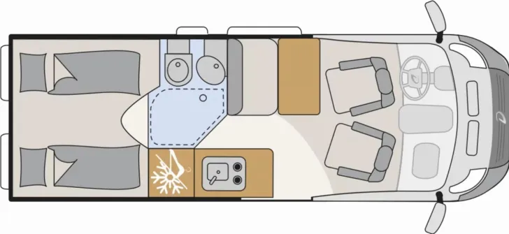 Grundriss Tag Dethleffs Globetrail 640 ER Fiat Automatik