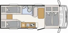 Grundriss Tag Dethleffs Globebus Active I 4 Modelljahr 2026