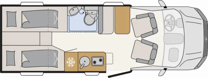 Grundriss Tag Dethleffs Globebus Performance 4x4 T 46 First Edition