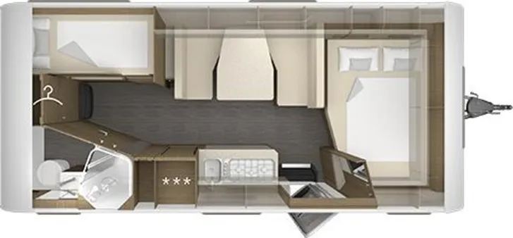 Grundriss Tag Tabbert Cazadora 550 DMK 2.5 mit Komfortdusche