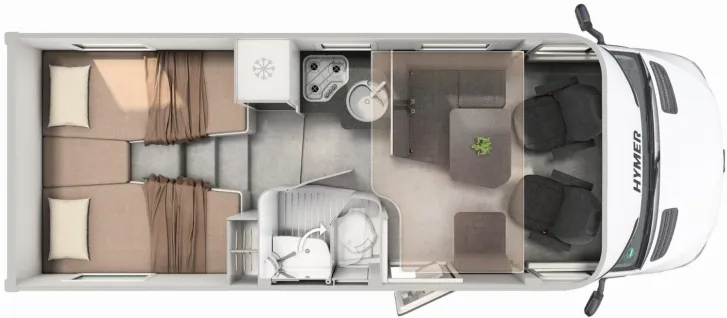 Grundriss Tag Hymer GT-S 600