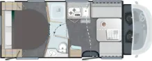 Grundriss Tag Challenger Teilintegriert Graphite Edition 318 Arctic Drive