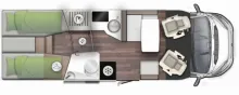 Grundriss Tag Forster T FT745 EB Top-Ausstattung +TV +Markise +Hubbett