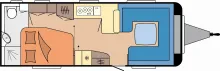 Grundriss Tag Hobby Prestige 660 WFC *SOMMERAKTION*ABVERKAUF*