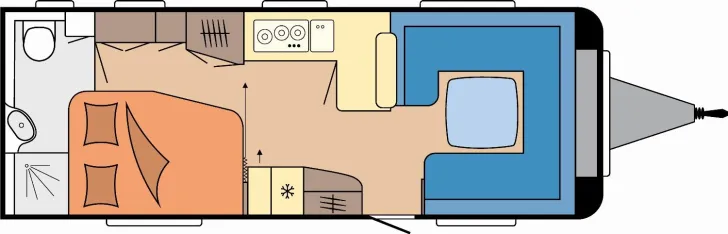 Grundriss Tag Hobby Prestige 660 WFC *SOMMERAKTION*ABVERKAUF*