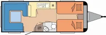 Grundriss Tag Hobby Prestige 620 CL *AKTION*SOMMERVERKAUF*