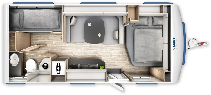 Grundriss Tag Fendt Apero Activ 560 SKM Lagerfahrzeug Mod. 27!