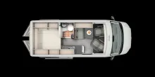 Grundriss Tag Carado CV 595 4x4 X-EDITION Neuheit! Vollausstattung!