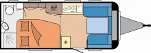Grundriss Tag Hobby De Luxe 495 WFB