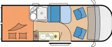 Grundriss Tag Hobby OnTour Van 600 FT * - 12.011 - Ersparnis