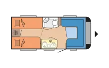 Grundriss Tag Hobby De Luxe 460 LU